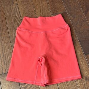 Ladies size XS orange 6” Ptula shorts